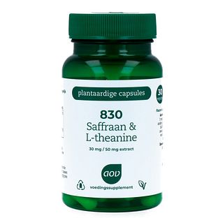 AOV 830 Saffraan L-Theanine Capsules 30VCP