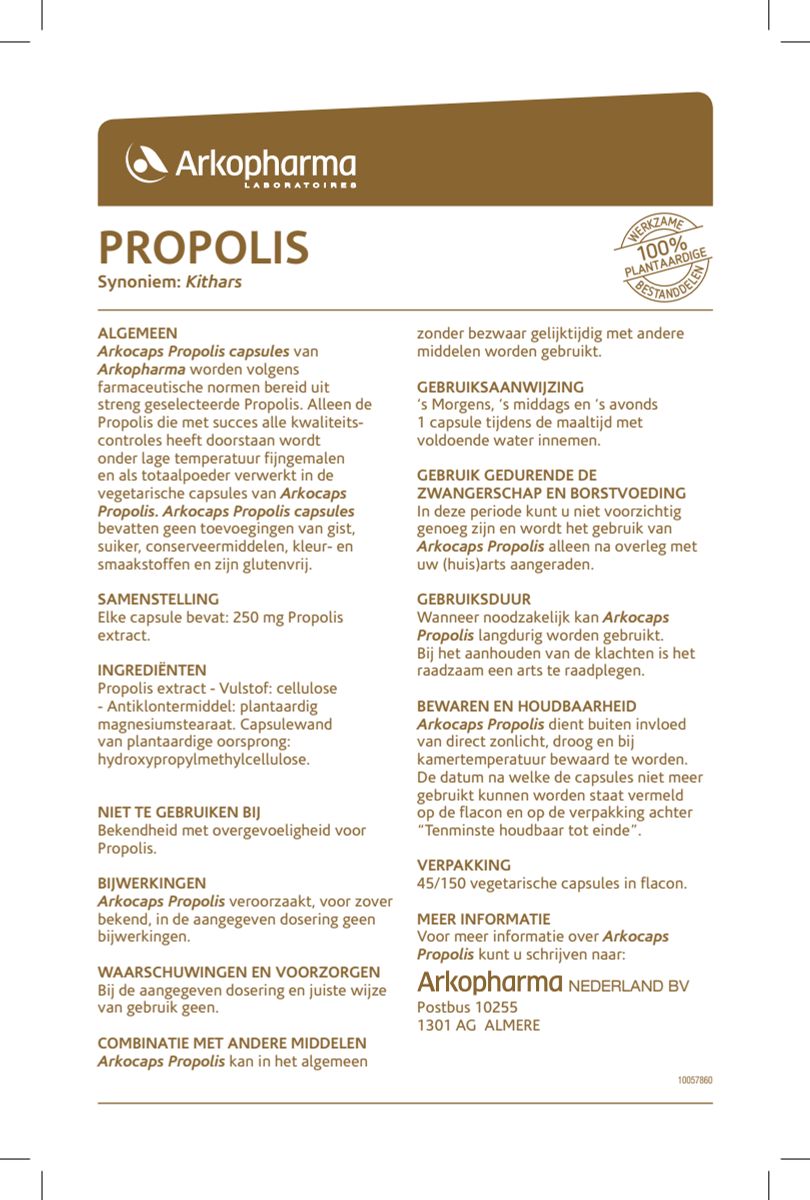 Propolis Capsules afbeelding van document #1, instructions