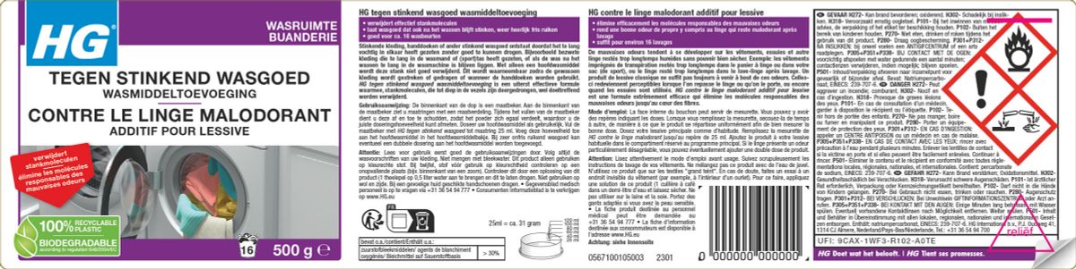 Wasruimte Tegen Stinkend Wasgoed Wasmiddeltoevoeging afbeelding van document #1, label