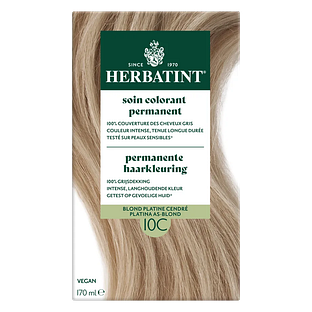Herbatint Permanente Haarkleuring 10C Platina Asblond 170ML Herbatint Permanente Haarkleuring 10C Platina Asblond 170ML