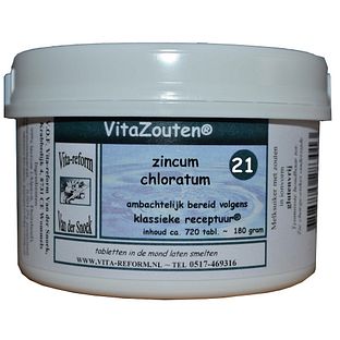 Vita Reform Van der Snoek VitaZouten Nr. 21 Zincum Chloratum Muriaticum 720TB