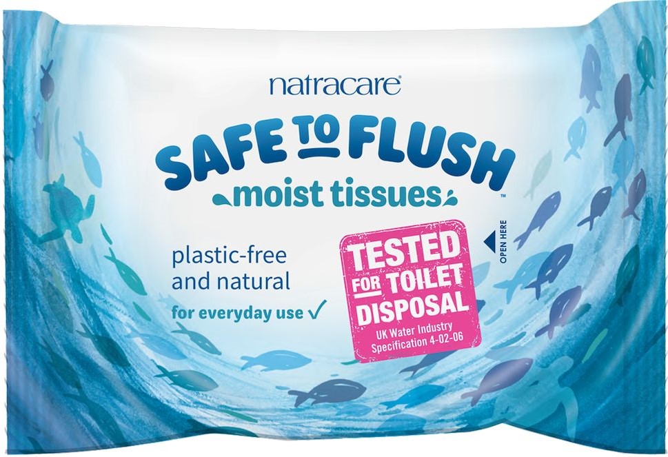 Natracare Safe to Flush Vochtig Toiletpapier Natracare Safe to Flush Vochtig Toiletpapier