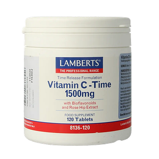 Lamberts Vitamine C 1500 mg Time Release & Bioflavonoiden Tabletten 120TB