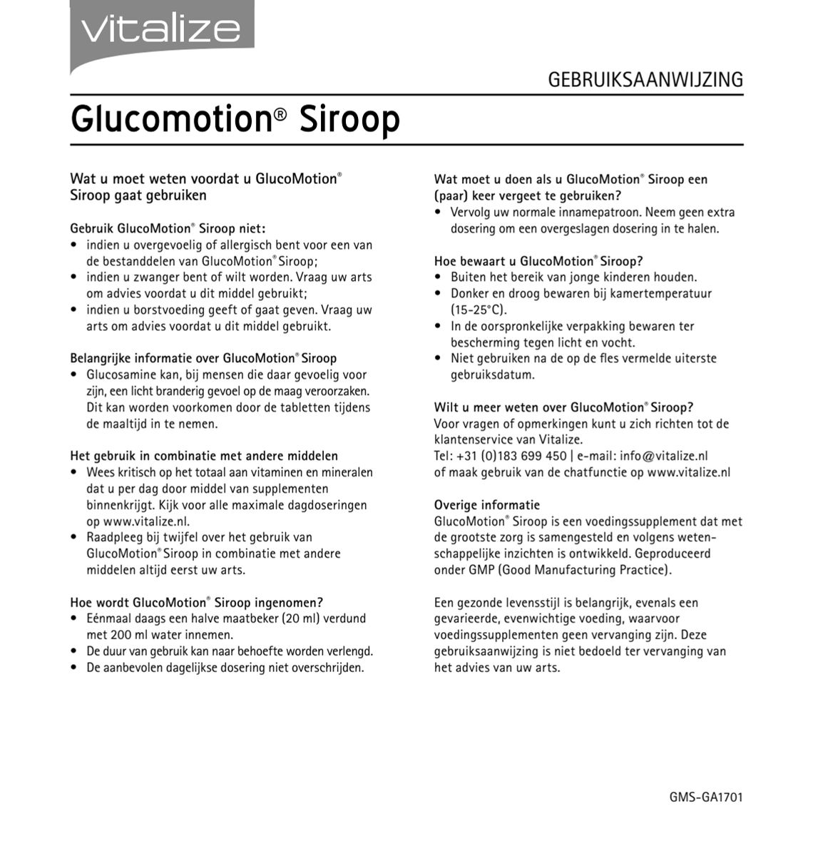 GlucoMotion Siroop afbeelding van document #2, instructions