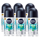 Nivea Men Fresh Kick Anti-Transpirant Roll-On Voordeelverpakking 6x50ML