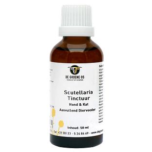 De Groene Os Scutellaria Tinctuur Hond & Kat 50ML De Groene Os Scutellaria Tinctuur Hond & Kat 50ML