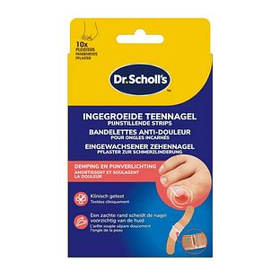 Scholl Dr.Scholl's Ingegroeide Teennagel Pijnstillende Strips 10ST