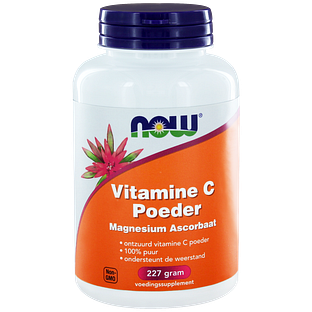 NOW Vitamine C Poeder Magnesium Ascorbaat 227GR NOW Vitamine C Poeder Magnesium Ascorbaat 227GR