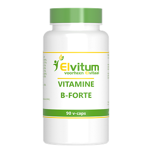 Elvitum Vitamine B-Forte Gistvrij Vegicaps 90VCP Elvitum Vitamine B-Forte Gistvrij Vegicaps 90VCP