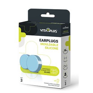 Vitaplus Earplugs Mouldable Silicone 3PR