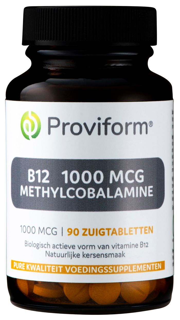 Proviform B12 1000mcg Methylcobalamine Zuigtabletten 90st afbeelding