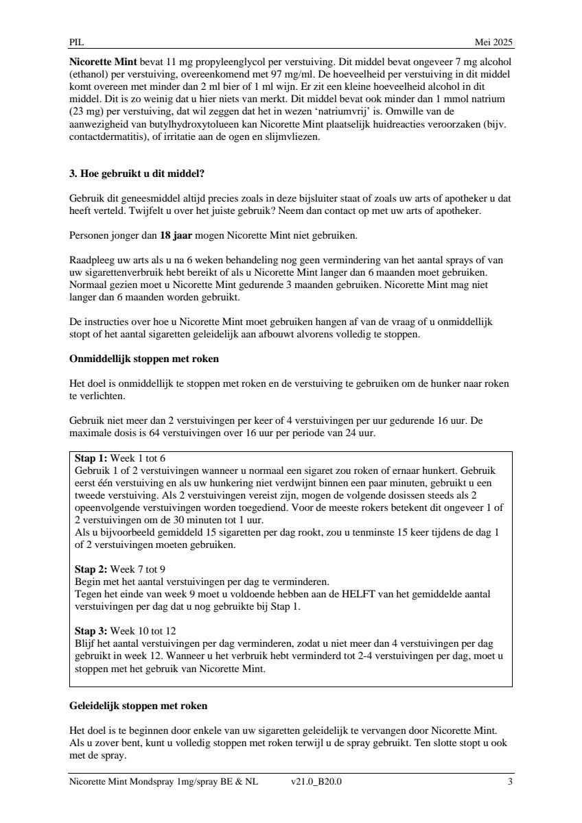 Mint Mondspray afbeelding van document #3, leaflet