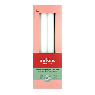 Bolsius Dinerkaarsen Cloudy white 230/20 8ST