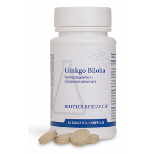 Biotics Ginkgo Biloba (24%) Tabletten 60TB