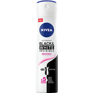 Nivea Black & White Invisible Original Deodorant Spray 150ML