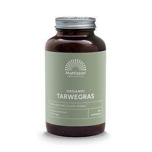 Mattisson HealthStyle Organic Tarwegras Capsules 120CP Mattisson HealthStyle Organic Tarwegras Capsules 120CP