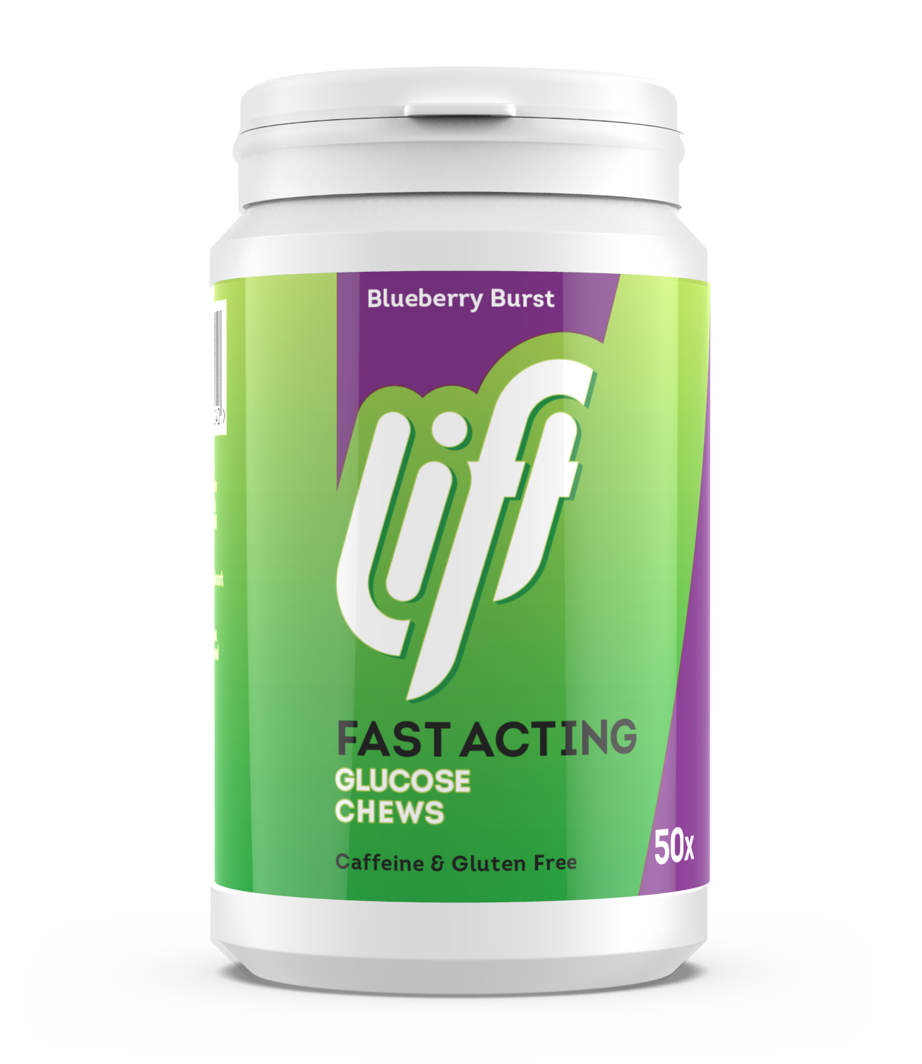 Lift Fast Acting Glucose Kauwtabletten - Bosbes afbeelding 1