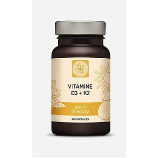 Kala Health Vitamine D3 & K2 Capsules 60CP Kala Health Vitamine D3 & K2 Capsules 60CP
