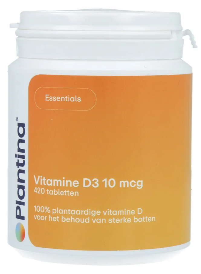 Plantina Essentials Vitamine D3 10 mcg Tabletten 420TB
