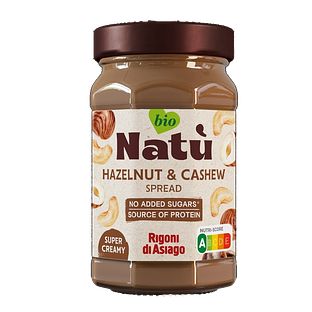 Natù Hazelnut & Cashew Spread No Added Sugars 220GR Natù Hazelnut & Cashew Spread No Added Sugars 220GR