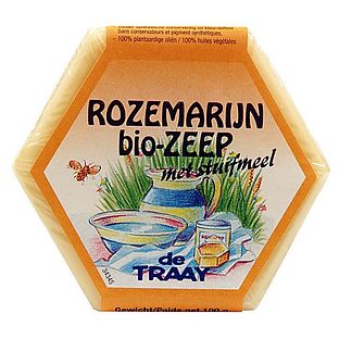 De Traay Zeep Rozemarijn met stuifmeel 100GR De Traay Zeep Rozemarijn met stuifmeel 100GR