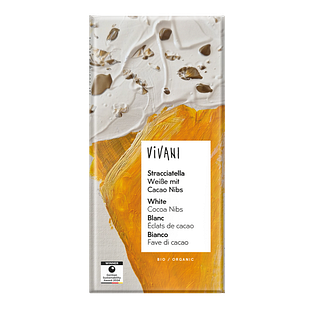Vivani Stracciatella White Chocolate Cocoa Nibs 80GR