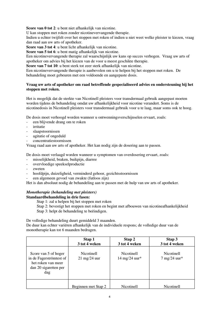 Pleisters 7 mg - voor stoppen met roken afbeelding van document #4, leaflet