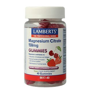 Lamberts Magnesium Citraat Gummies 40ST Lamberts Magnesium Citraat Gummies 40ST