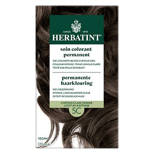 Herbatint Permanente Haarkleuring 5C Licht As-Kastanje 170ML