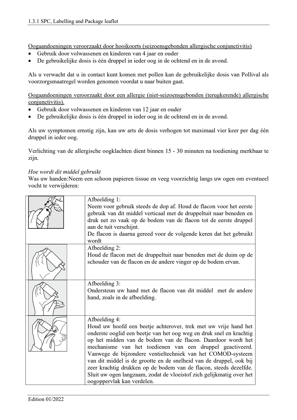 Pollival 0,5mg/ml Oogdruppels afbeelding van document #3, leaflet