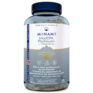 Minami MorEPA Platinum + Vitamine D3 Softgels 120SG