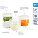 Difrax Moedermelk en Babyvoeding Bewaarbakjes 6ST Difrax Moedermelk en Babyvoeding Bewaarbakjes 6ST