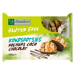 Damhert Kokosrotsjes Chocolade 250GR