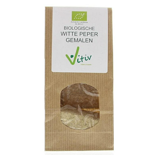 Vitiv Gemalen Witte Peper Bio 250GR
