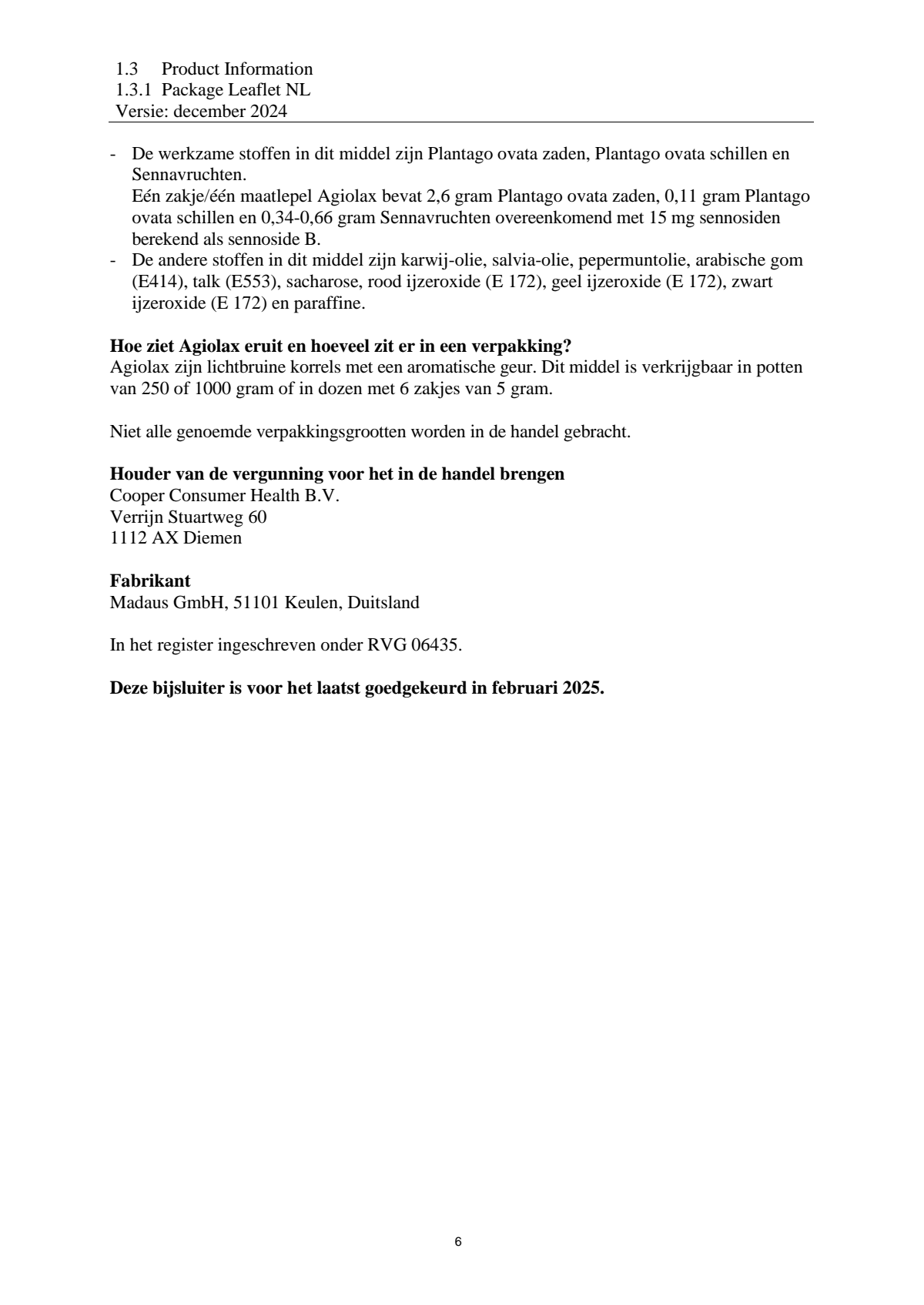 Granulaat Bus afbeelding van document #6, leaflet