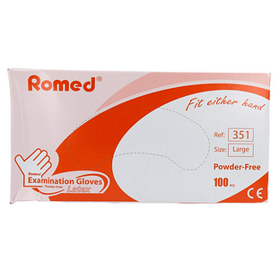 Romed Handschoen Latex Poedervrij Large 100ST