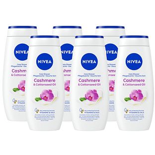 Nivea Cashmere & Cotton Seed Oil Care Shower Multiverpakking 6x250ML