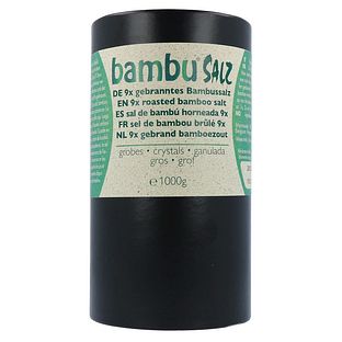 Bambu Salz 9x Gebrand Bamboezout Grof 1000GR Bambu Salz 9x Gebrand Bamboezout Grof 1000GR