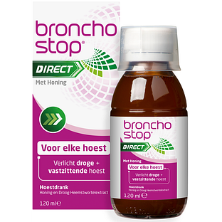 Bronchostop Direct met Honing Hoestdrank 120ML