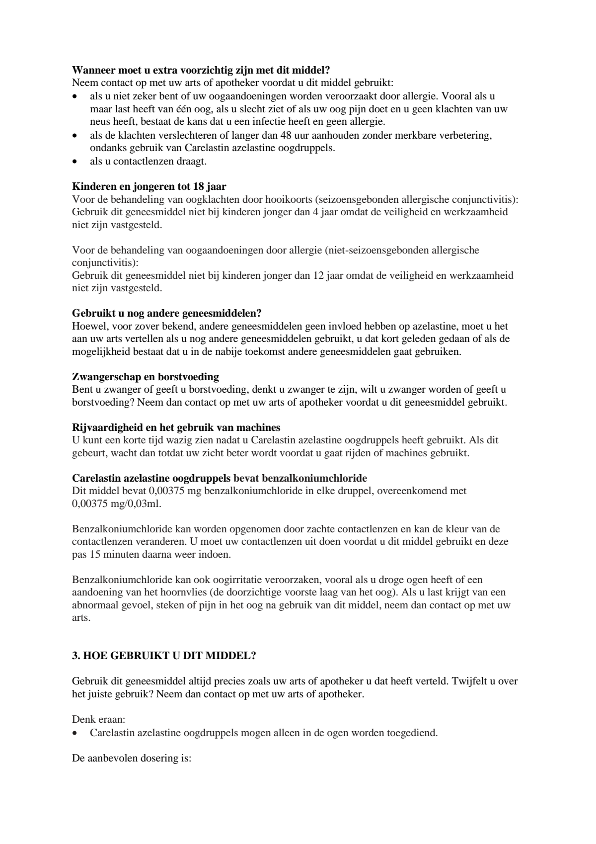 Azelastine Oogdruppels afbeelding van document #2, leaflet