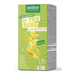 Purasana D-Tox Hero Superfood Hydration Poeder 10ST
