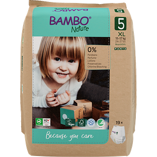Bambo Nature Luierbroekjes Maat 5 XL 19ST
