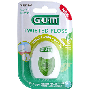 GUM Twisted Floss Minty Green Tea 1ST