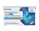 Sanias Ibuprofen (als Lysine) Sanias 400mg Tabletten 20TB