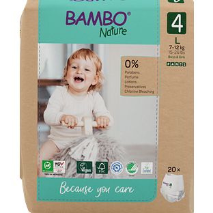 Bambo Nature Maat 4  Luierbroekjes L 20ST