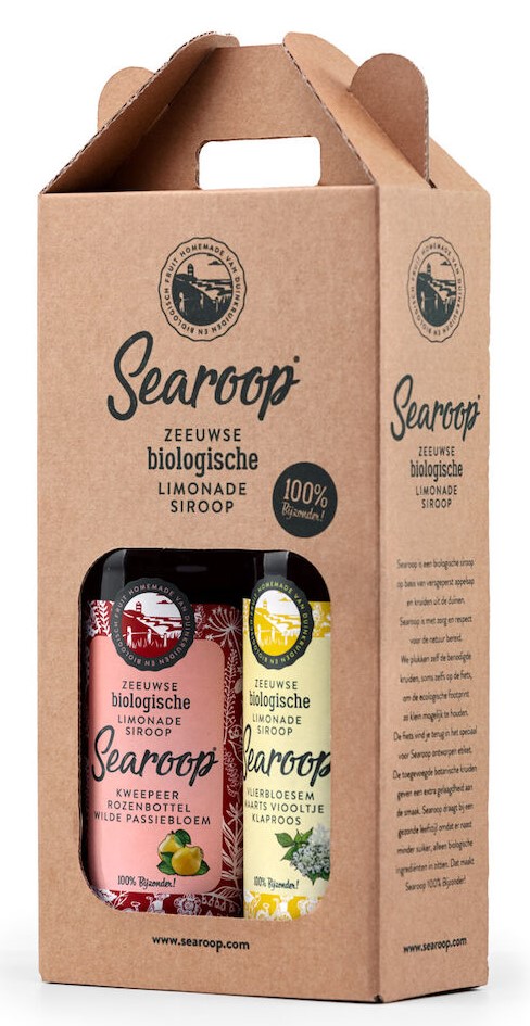 Searoop Biologische Limonadesiroop Kweepeer Geschenkpakket afbeelding 1