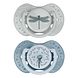 Difrax LOVI Dynamic Pacifier 6-18 Months Botanic Blue Green - Fopspeen 2ST