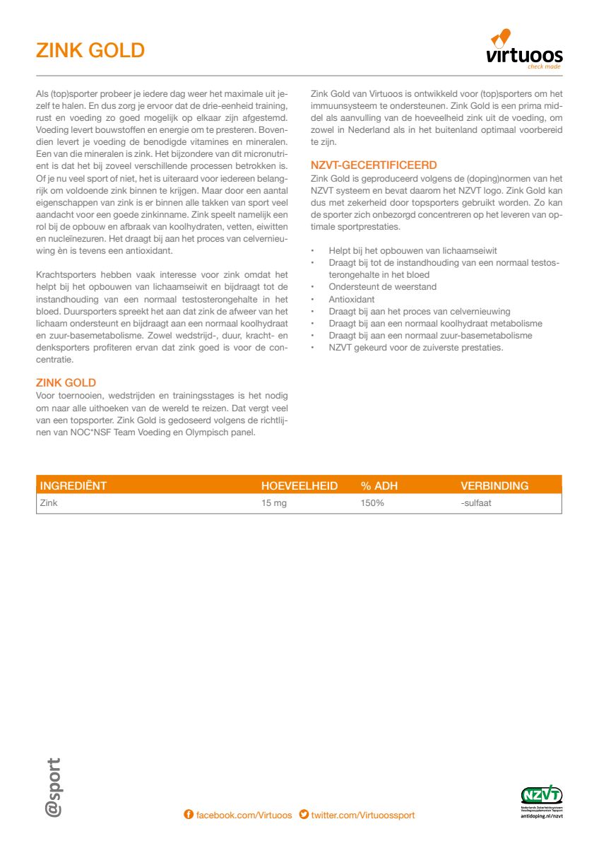 Zink Gold Capsules afbeelding van document #1, label