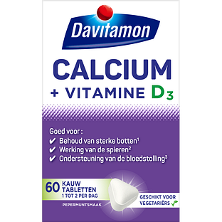Davitamon Calcium Met Vitamine D Kauwtabletten 60KTB