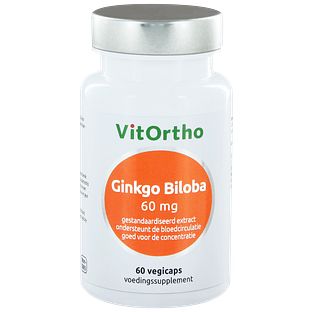 VitOrtho Ginkgo Biloba Extract 60mg Capsules 60VCP